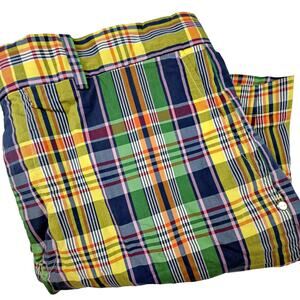 RLX Ralph Lauren Plaid Madras Performance Golf Wicking Stretch Shorts